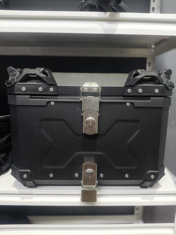 HEAVY DUTY SMRT ALUMINIUM TOP BOX 45L BLACK